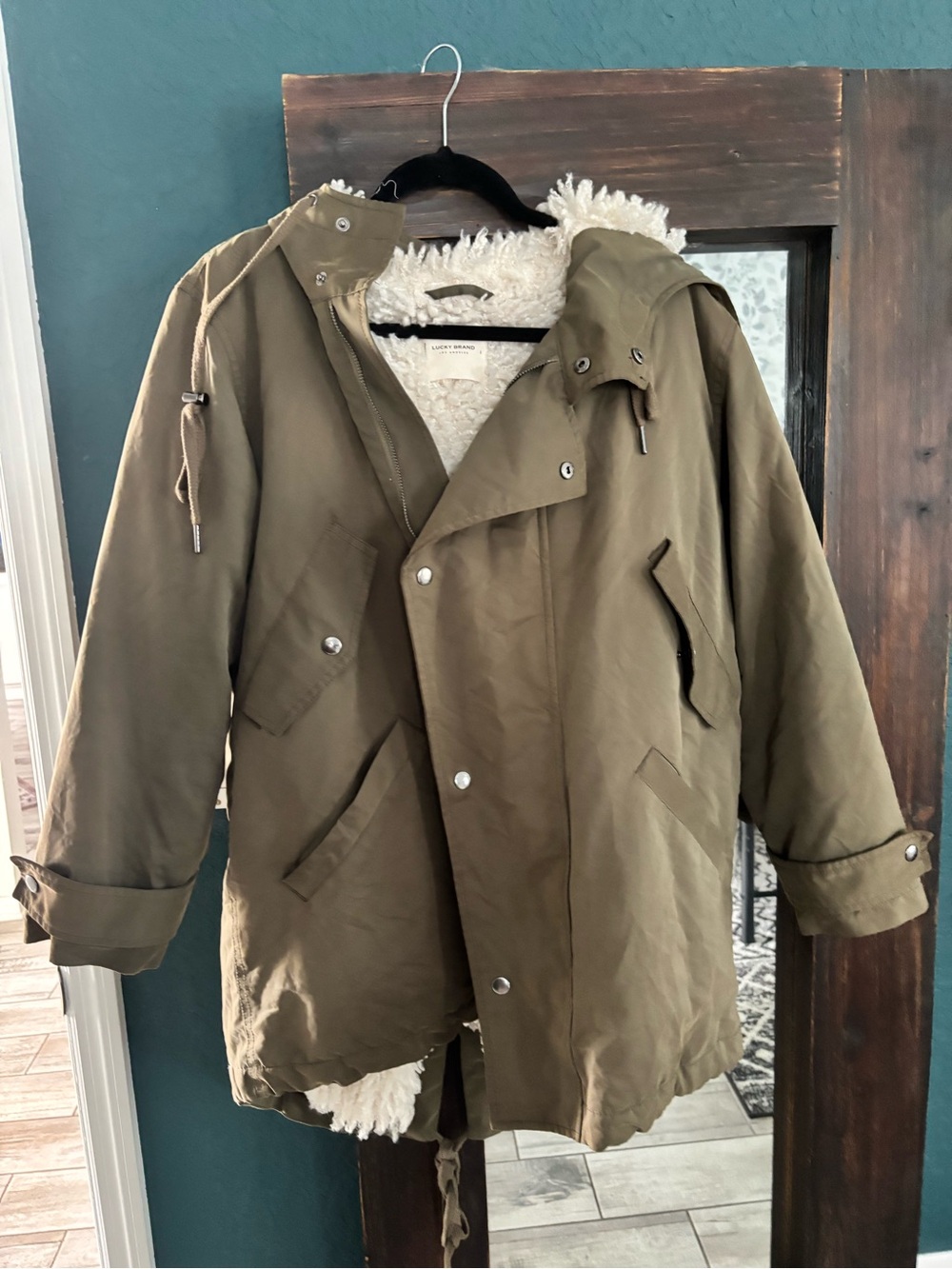 Lucky Brand women’s ' green Sherpa Jacket